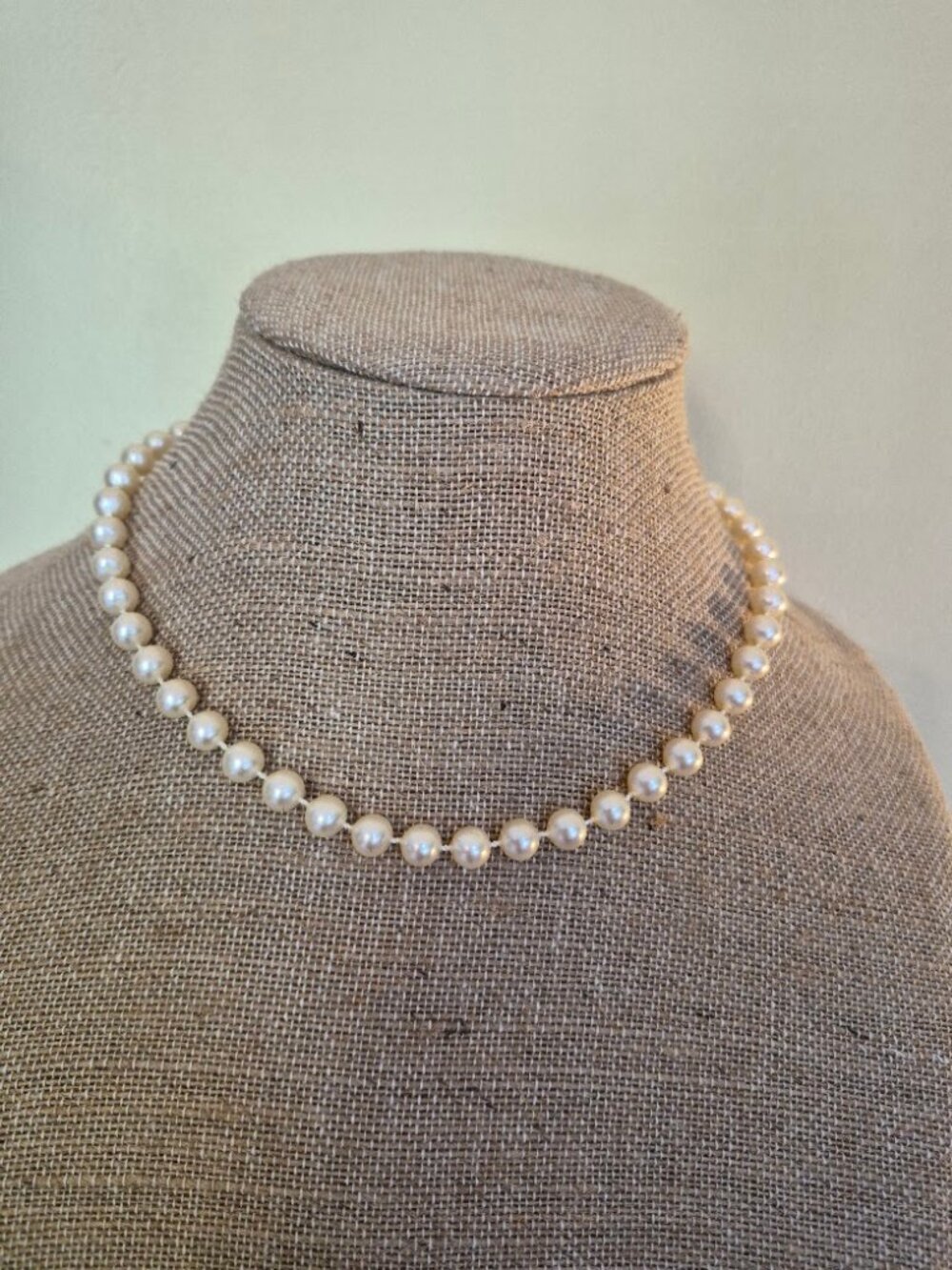 White Beaded Necklace